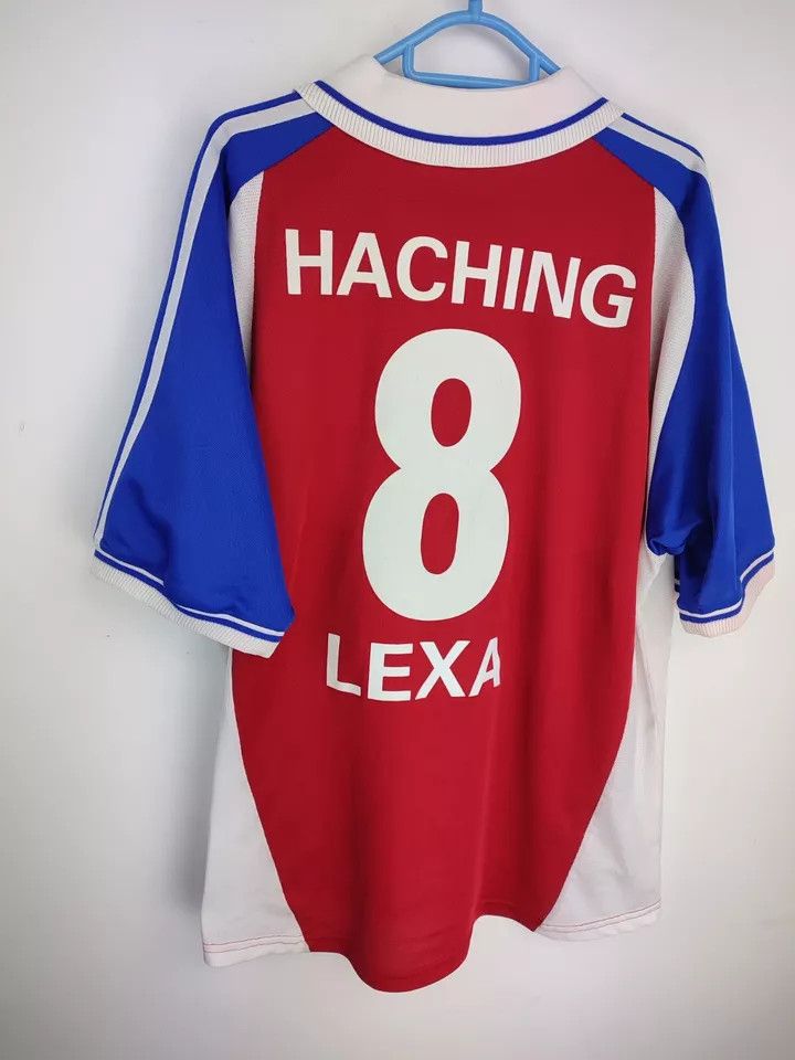 Adidas Spvgg Unterhaching home 2000-02 #8 LEXA Matchworn FOOTBALL Size US L / EU 52-54 / 3 - 7 Thumbnail