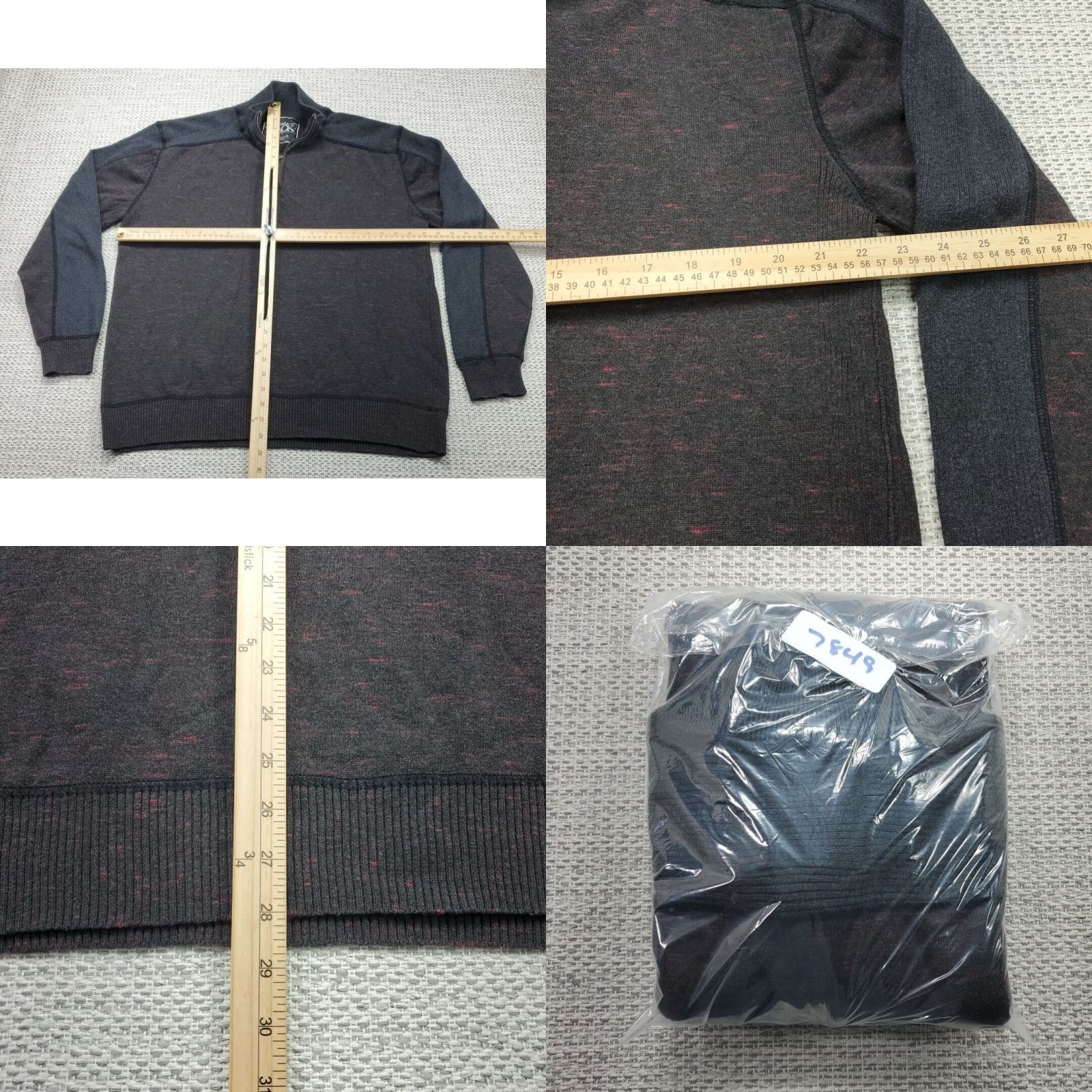 Vintage BKE Buckle Black Adult Sweater XL 1/4 Zip Pullover Athletic Fit Mens Knit Style Pullover Casual Long Sleeve Mock Neck Pockets Solid Size US XL / EU 56 / 4 - 8 Thumbnail
