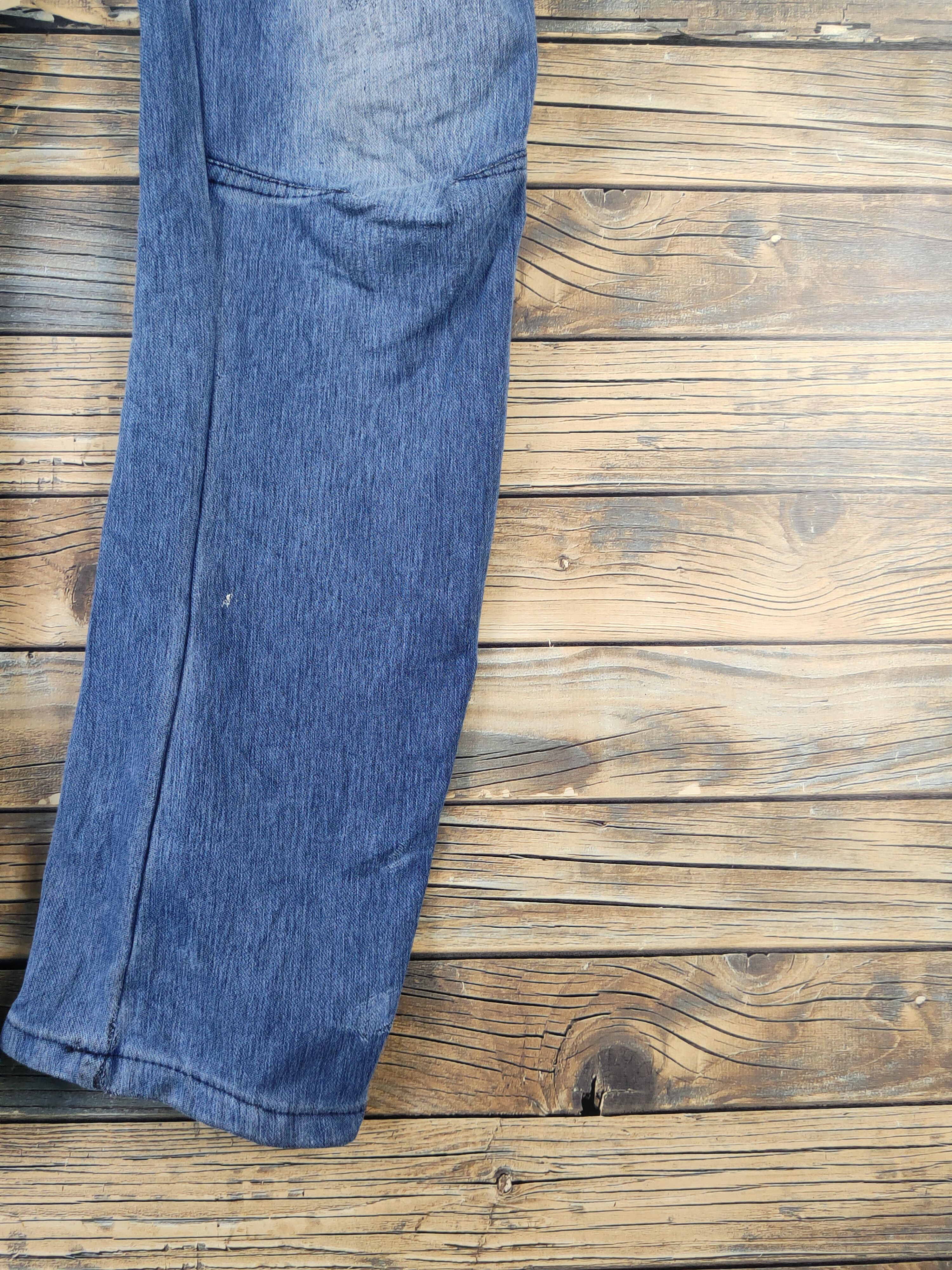 Japanese Brand FieldCore Dark Blue Distressed Ripped Jeans #W1957 Size US 31 - 6 Thumbnail