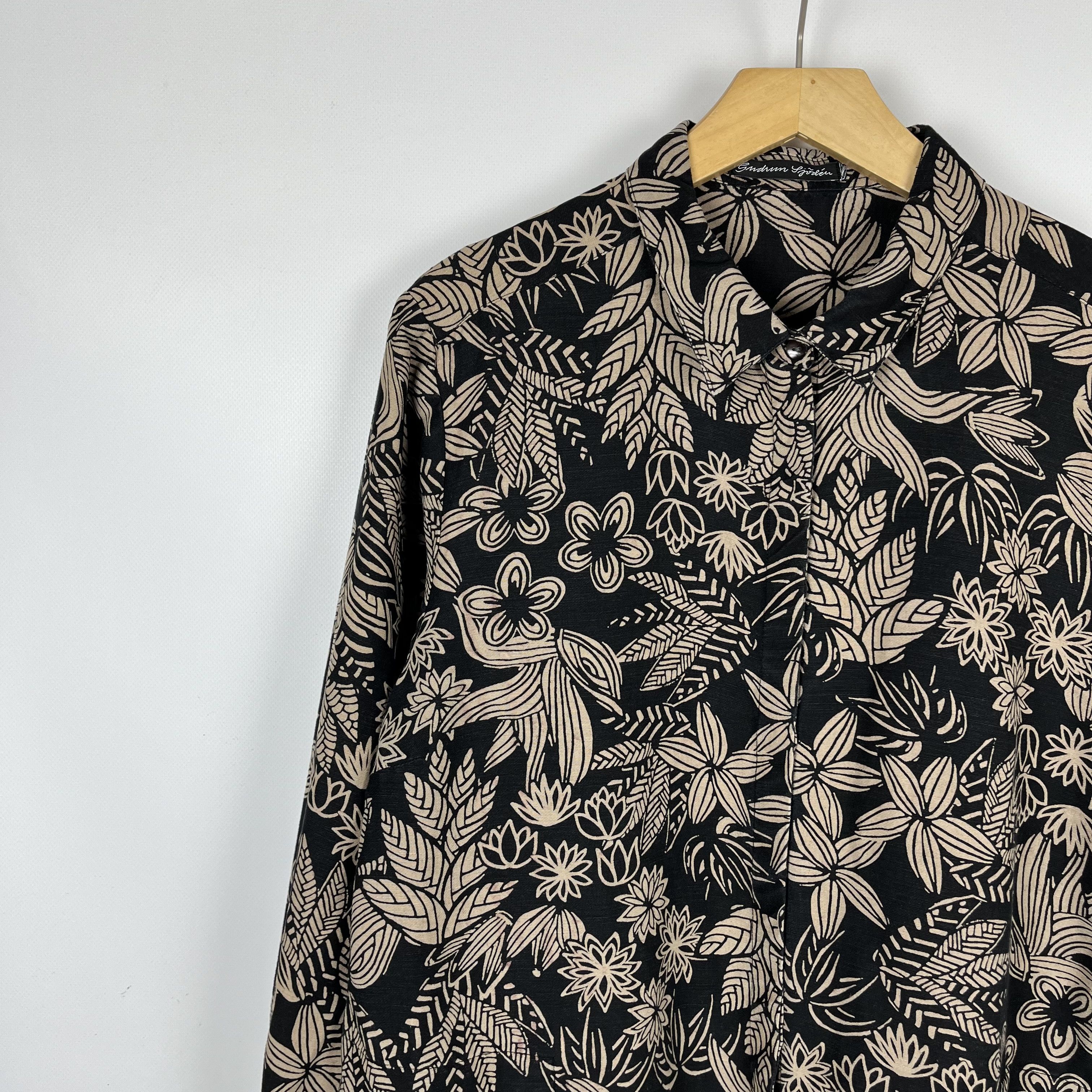 Gudrun Sjoden Ladies Gudrun Sjoden Floral Lilen Midi Tunic Dress Size L / US 10 / IT 46 - 5 Thumbnail
