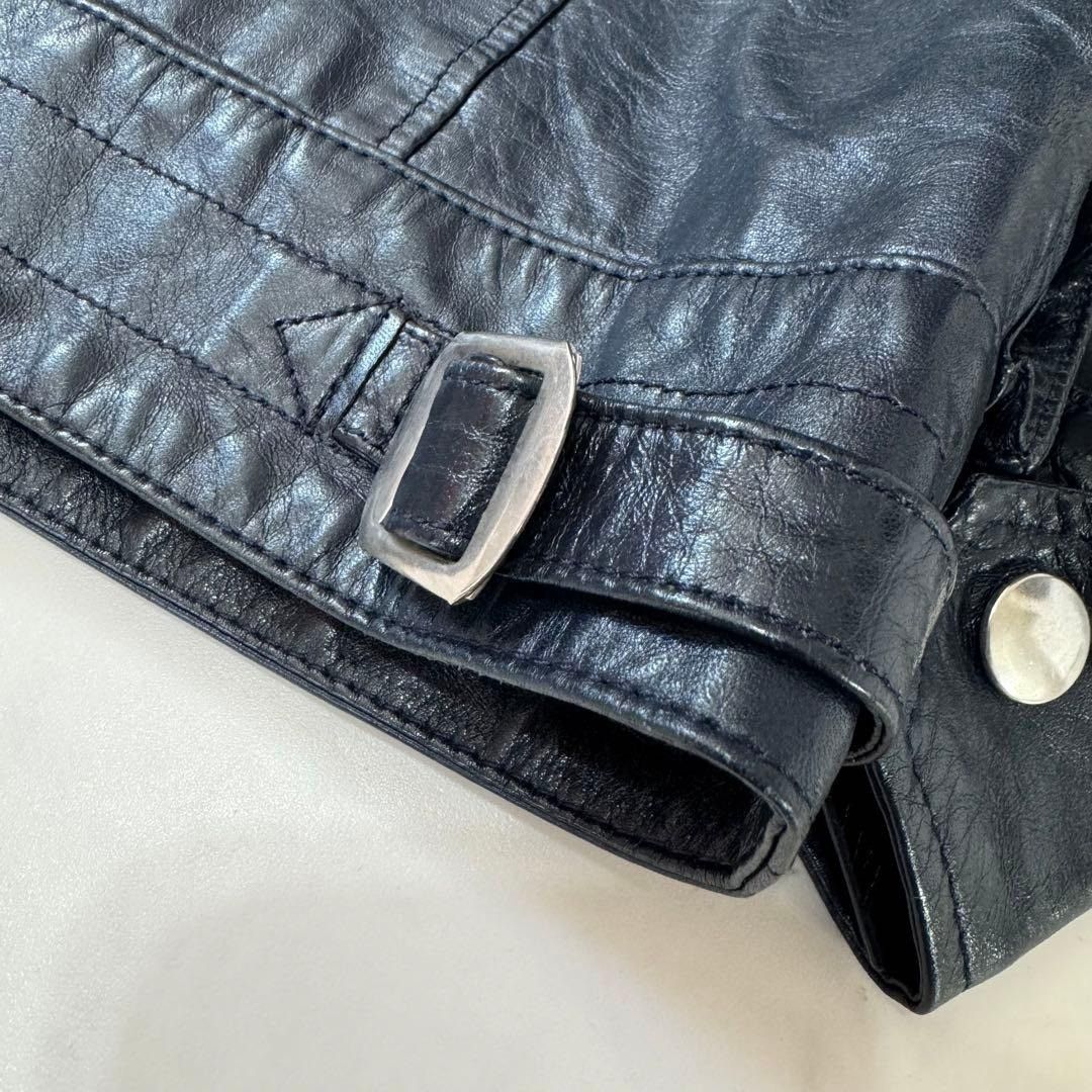 Undercover 07SS navy cow leather jacket 2 Size US M / EU 48-50 / 2 - 14 Thumbnail