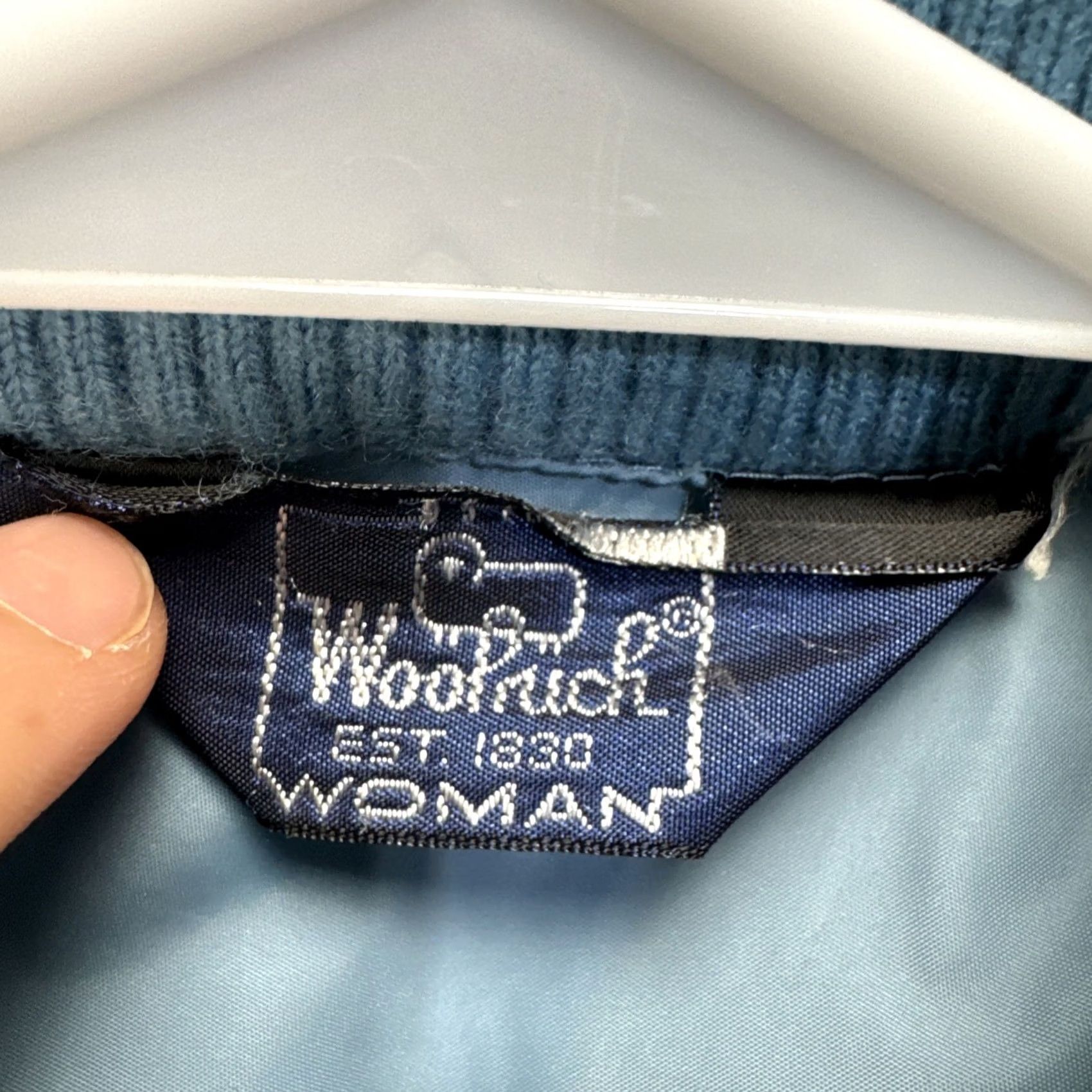 Vintage VINTAGE Woolrich Jacket Womens Medium Blue Windbreaker Full Zip Packable Hood 90s Size L / US 10 / IT 46 - 2 Thumbnail