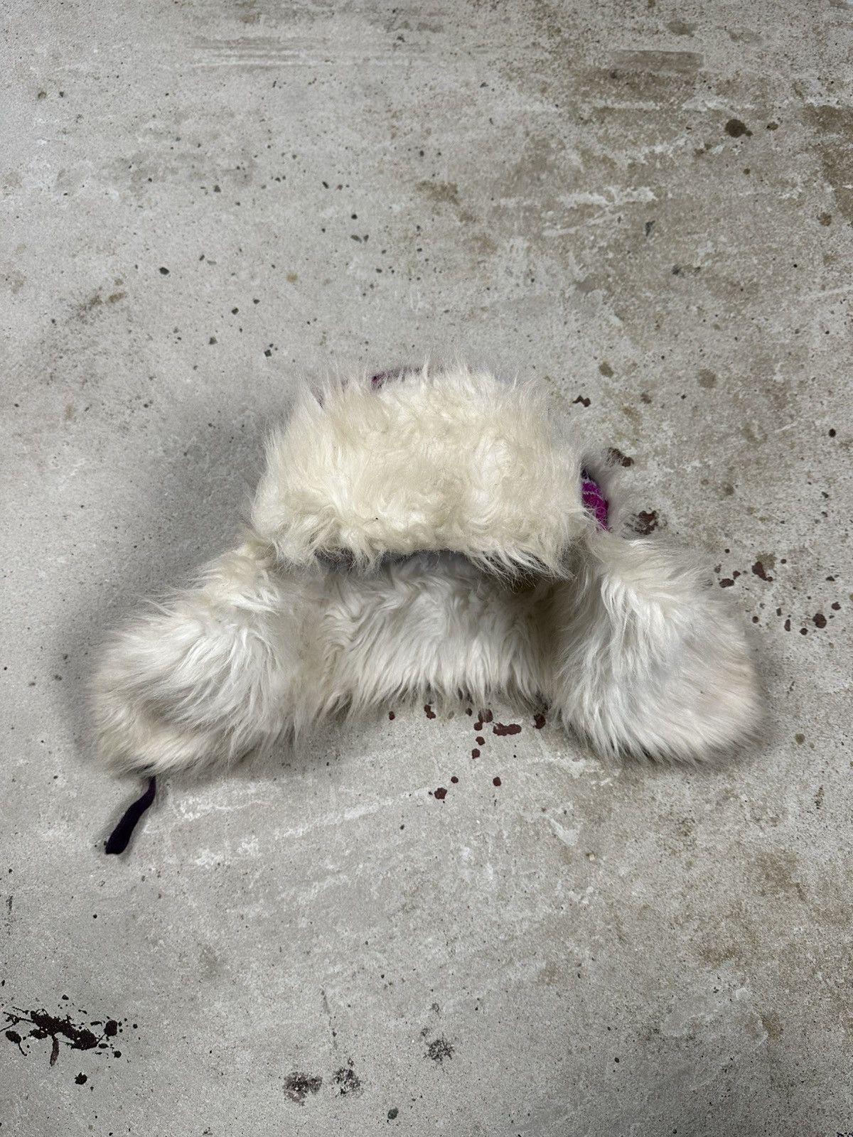 If Six Was Nine × Japanese Brand × Le Grande Bleu (L.G.B.) Vintage Y2K Faux Fur Purple Ushanka Trapper Hat Fuzzy Size ONE SIZE - 5 Thumbnail