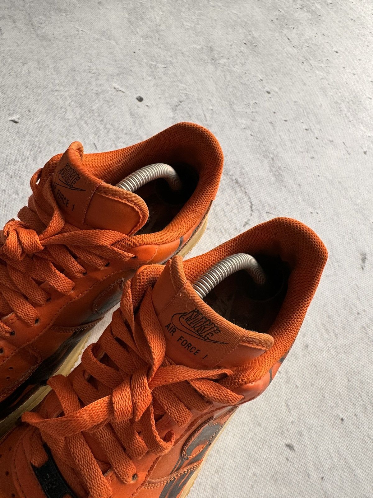 Nike × Vintage Nike Air Force 1 skeleton „orange” Size US 9 / EU 42 - 4 Thumbnail