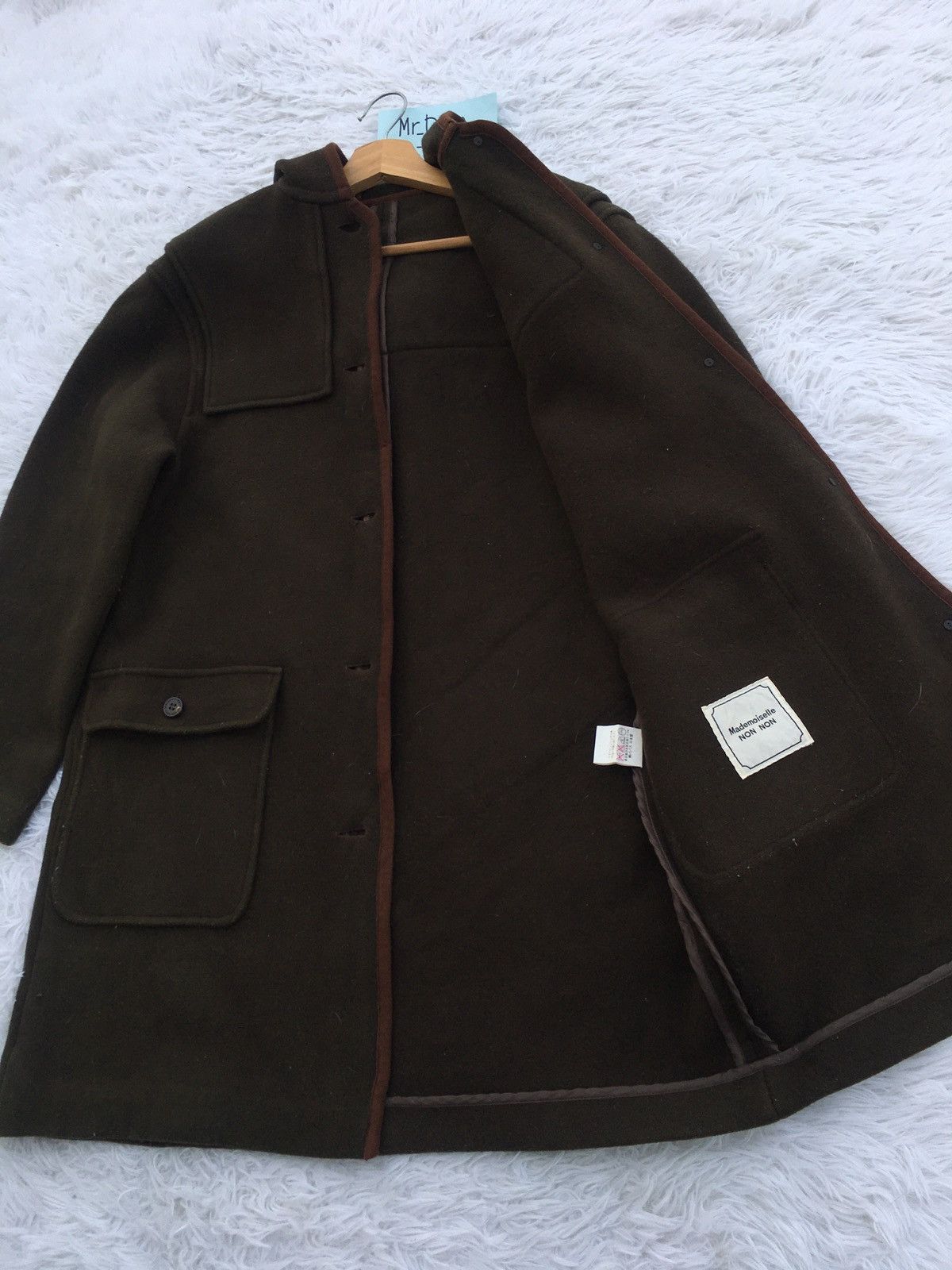 Issey Miyake Rare Vintage Mademoiselle NON NON Wool Long Coat Size US M / EU 48-50 / 2 - 6 Thumbnail