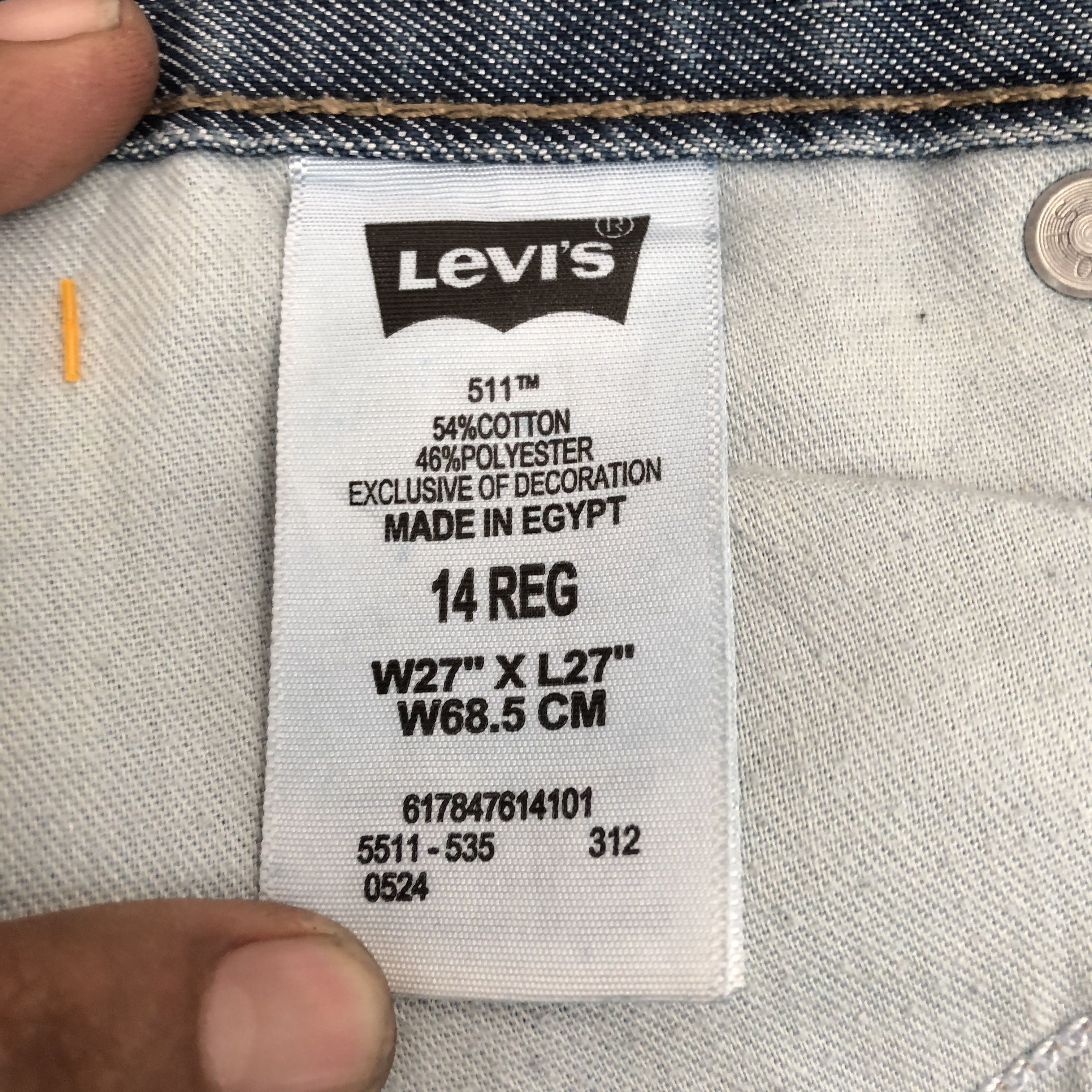 Levi's Vintage Levis Dirty Jeans Levi's Slim Skinny Blue Denim Size 26" / US 2 / IT 38 - 7 Thumbnail