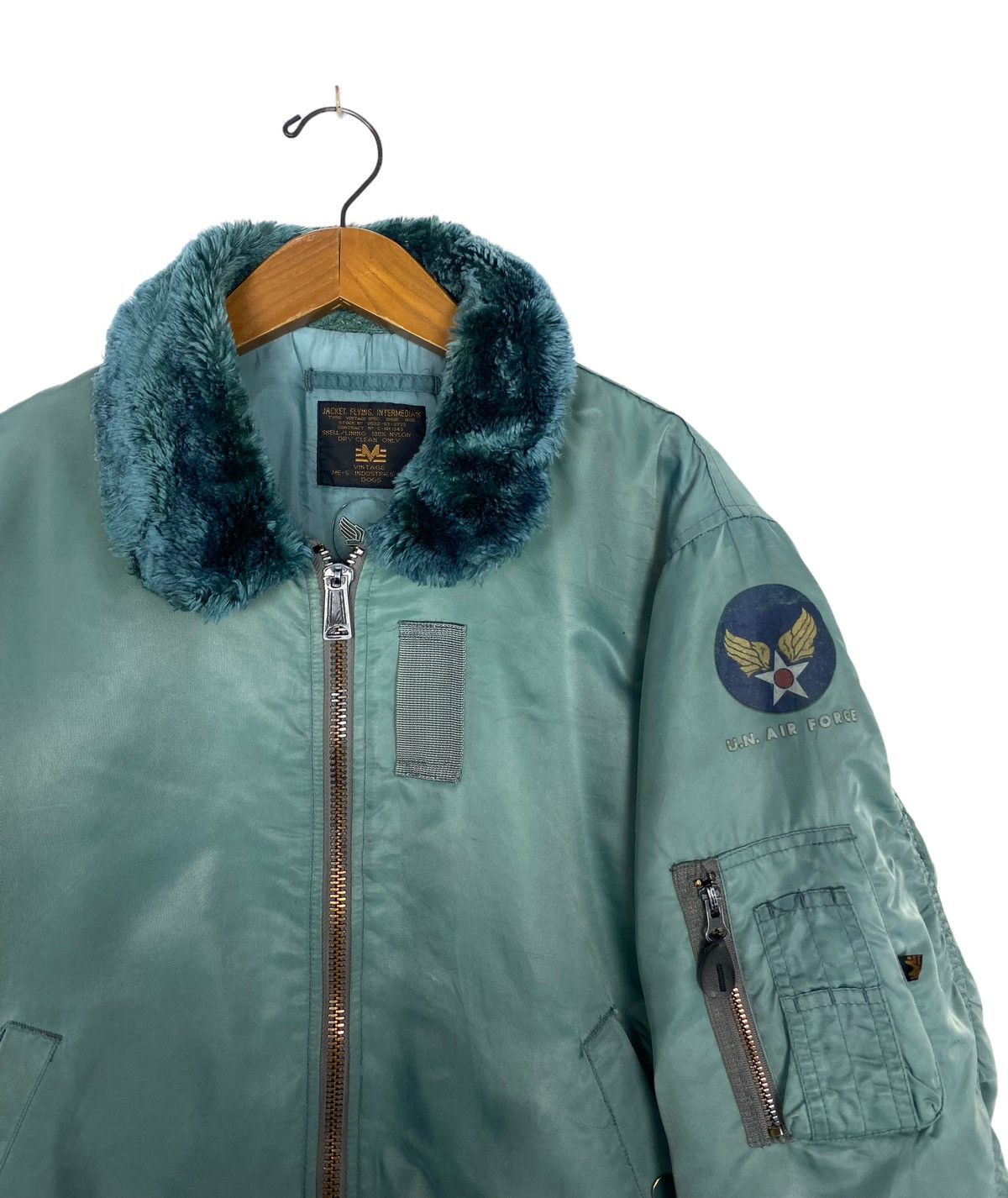 Vintage Rare‼️ Vintage DISTRESSED U.n Air Force Bomber Jacket Size US M / EU 48-50 / 2 - 4 Thumbnail
