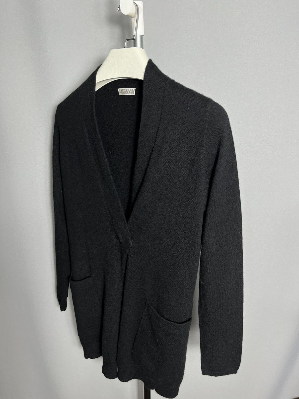 Brunello Cucinelli brunello cucinelli cashmere cardigan woman’s black long Size L / US 10 / IT 46 - 5 Thumbnail