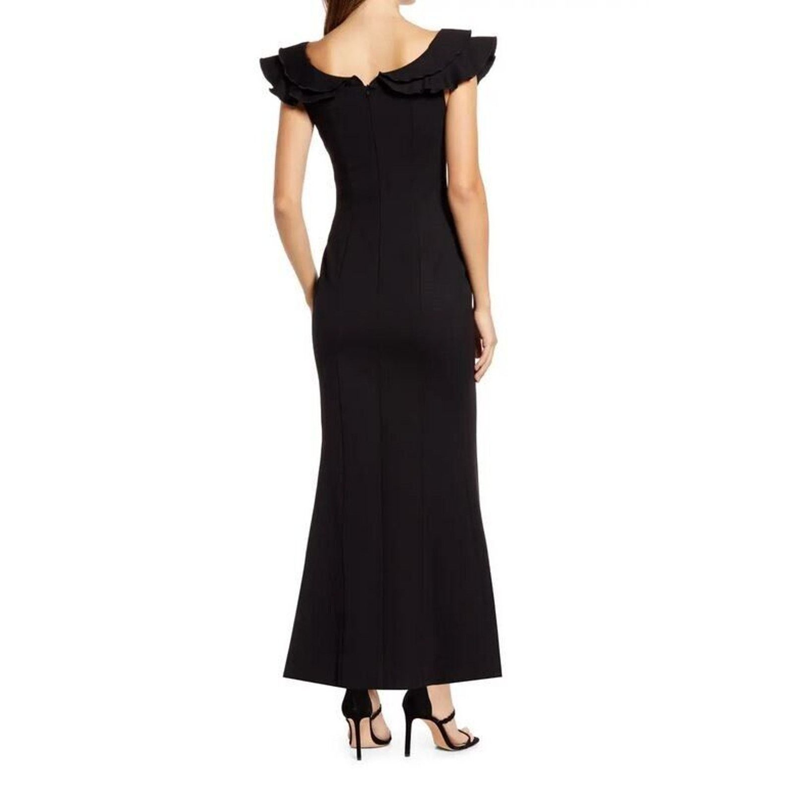 ELLIATT Elliatt Women Black Viscose Raja Maxi Evening Dress Size M Size M / US 6-8 / IT 42-44 - 2 Thumbnail