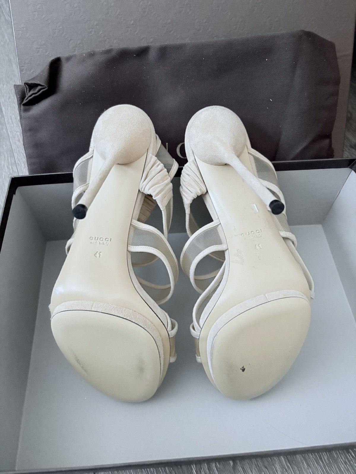 Gucci Gucci Nude Strapped Heels Size US 10 / IT 40 - 4 Thumbnail