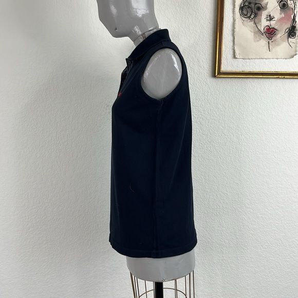 Burberry Burberry Cotton Pique Nova Check Embroidered Logo Sleeveless Size M / US 6-8 / IT 42-44 - 4 Thumbnail