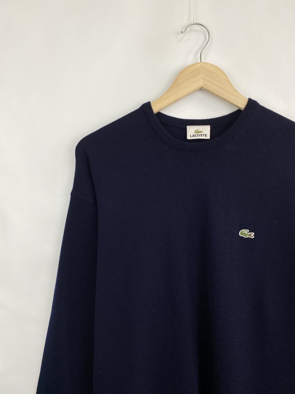 Lacoste 🇫🇷 Vintage 90s Lacoste Sweater Made In France Rare Retro Size US XL / EU 56 / 4 - 2 Thumbnail