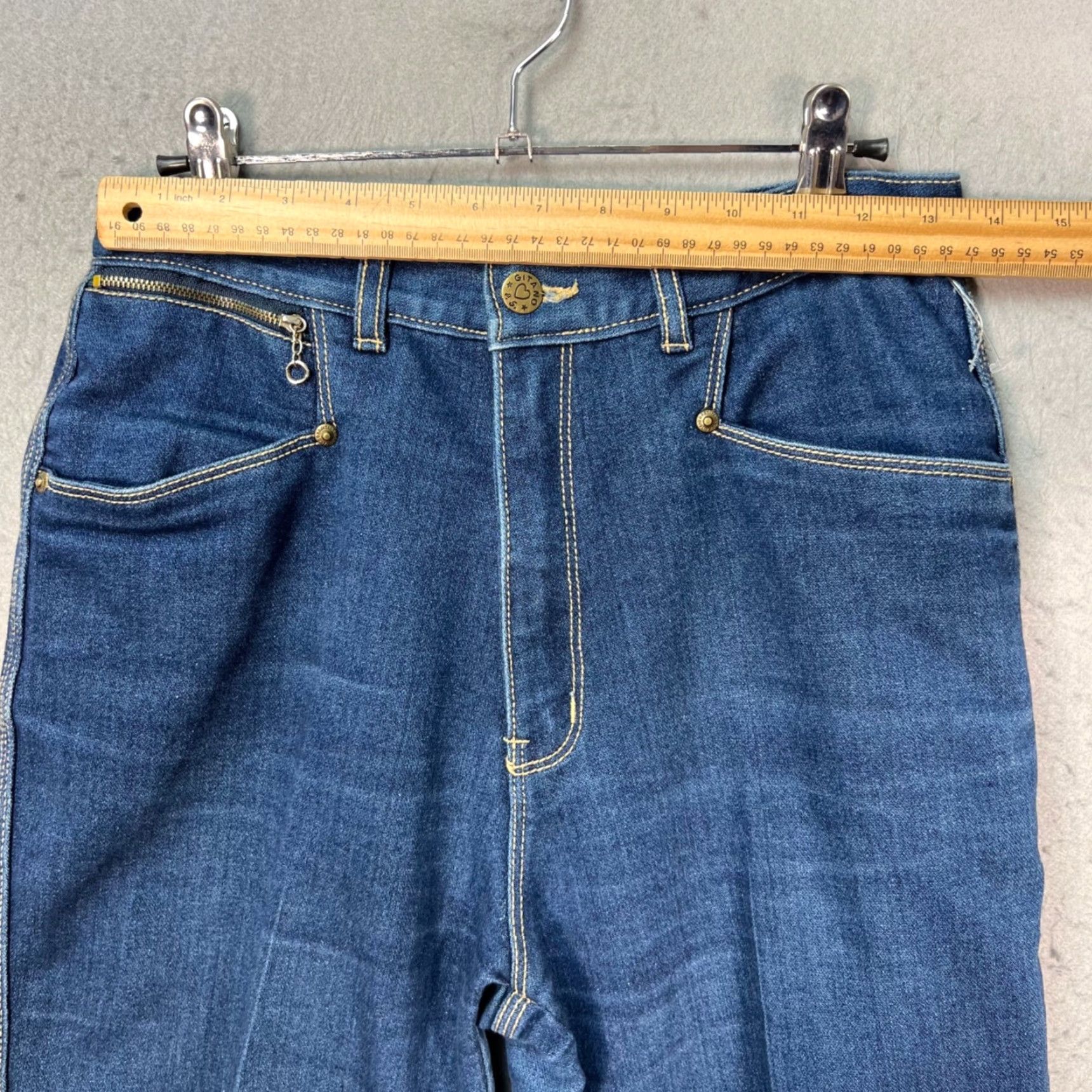 Vintage VINTAGE Gitano Womens Jeans Shirt? Size 34" / US 12 / IT 48 - 4 Thumbnail