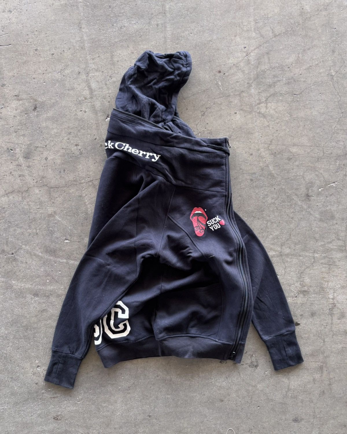 If Six Was Nine Acid Black Cherry Apocalypse Bono Black Hoodie Size US L / EU 52-54 / 3 - 7 Thumbnail