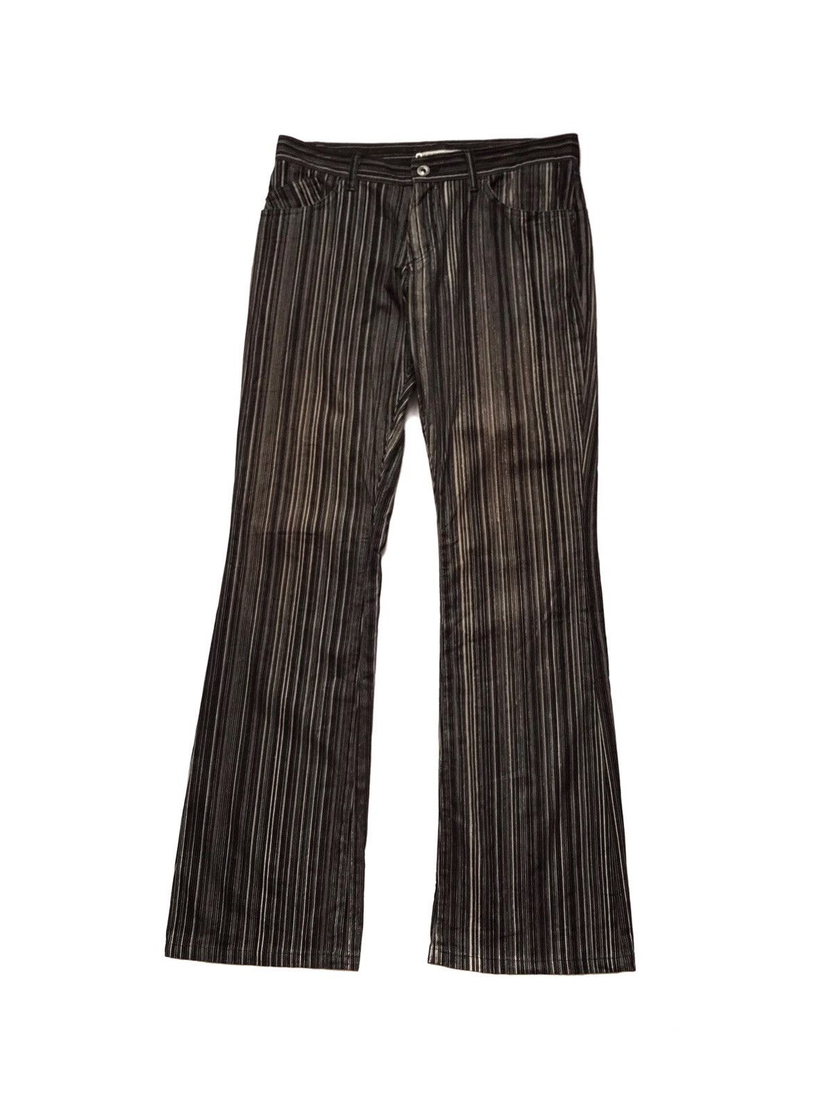 image of Michel Klein Flare Stripe Trouser Pants, Men's (Size 32)