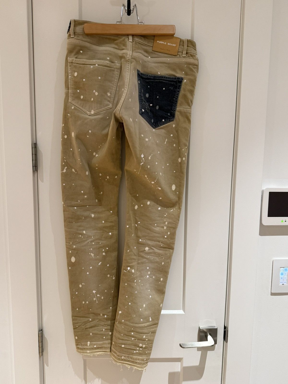 Purple Brand Purple Brand P001 Jeans – Sand & Indigo Colourblock – W32 Size US 32 / EU 48 - 2 Thumbnail