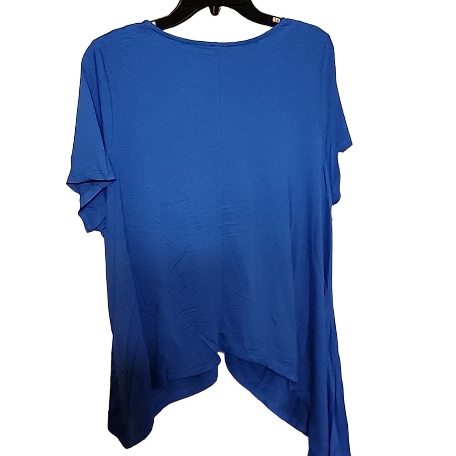 Other Blue Ruched High Low Blouse Size Small Size S / US 4 / IT 40 - 6 Thumbnail