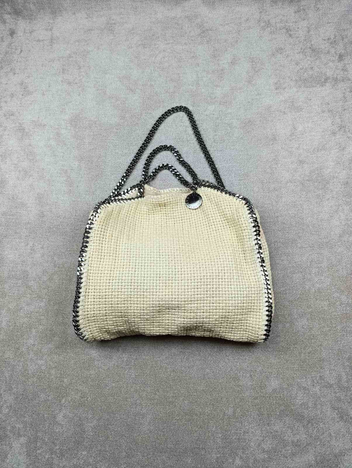 Stella McCartney STELLA MCCARTNEY FALABELLA COTTON TOTE BEIGE Size ONE SIZE - 3 Thumbnail