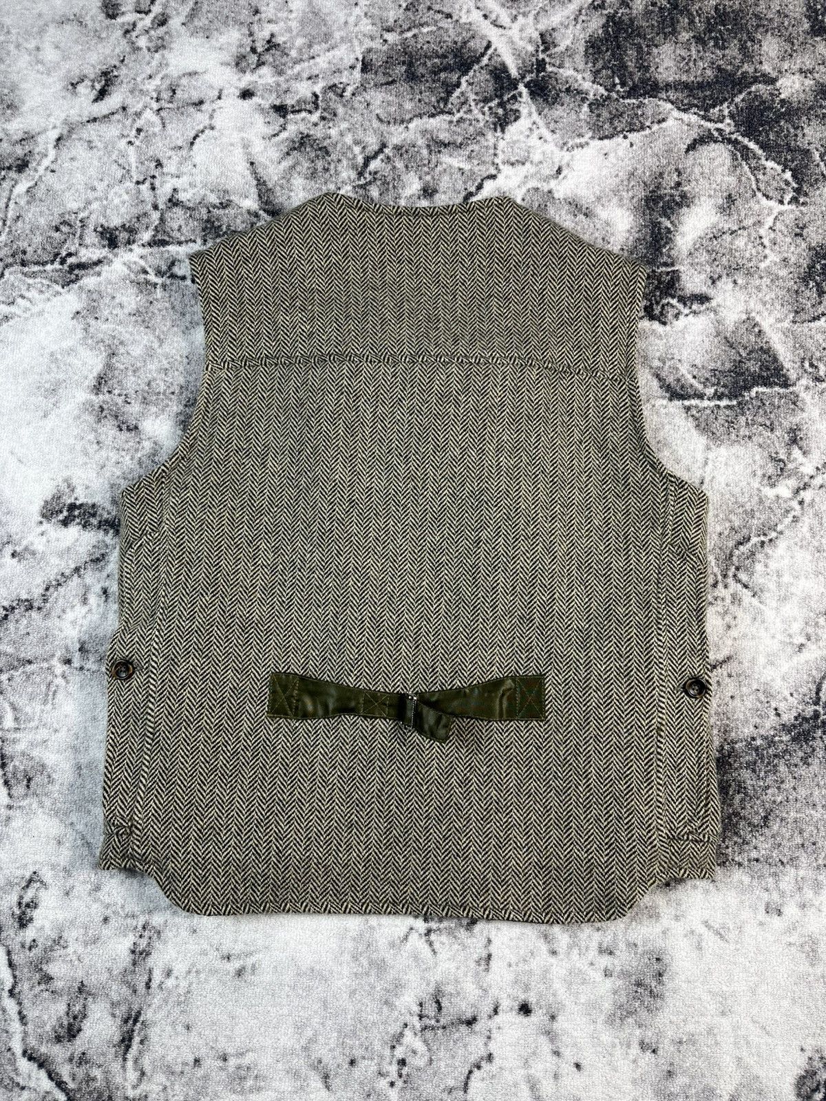 Vintage Capalbio Tweed Vest Herringbone Wool Italy Utility Size US M / EU 48-50 / 2 - 11 Thumbnail