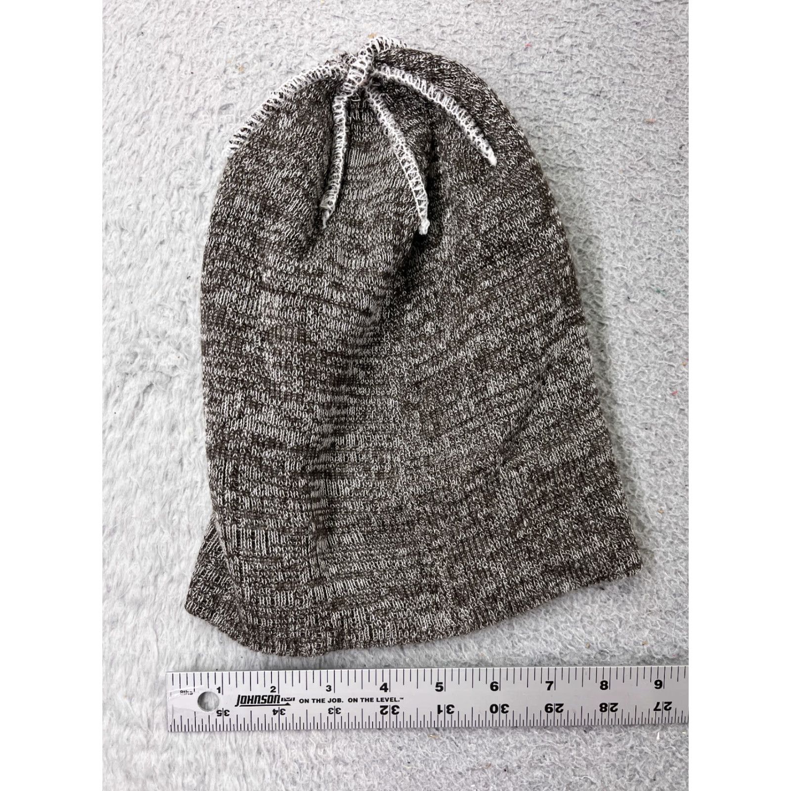 BLAEST Quake City LA Est 1977 Beanie Toque Adult One Size Gray Brown Knit 100% Acrylic Men Size ONE SIZE - 5 Thumbnail