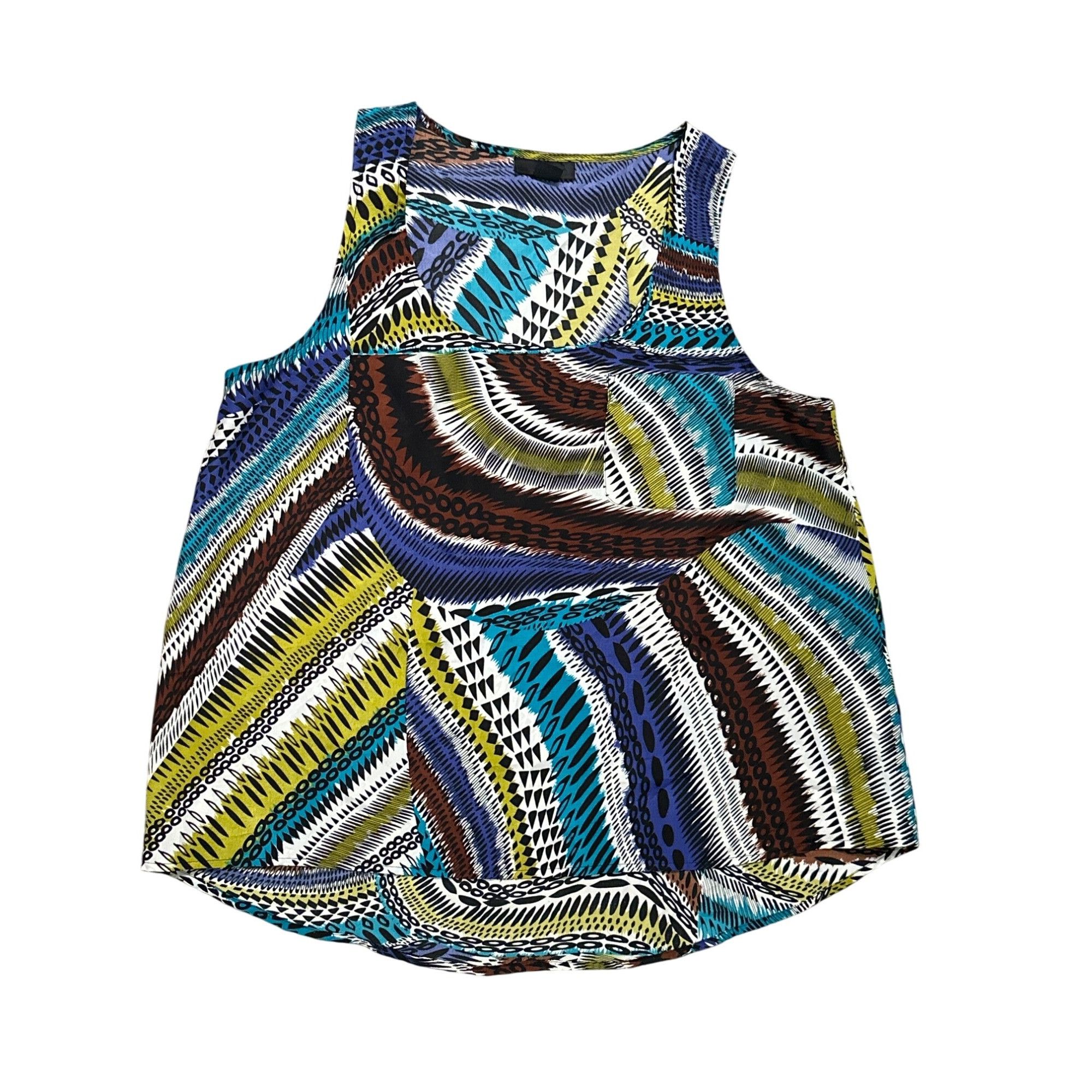 Other 90 Degree Reflex Abstract Print Sleeveless Tank Top Size Lar Size L / US 10 / IT 46 - 8 Thumbnail