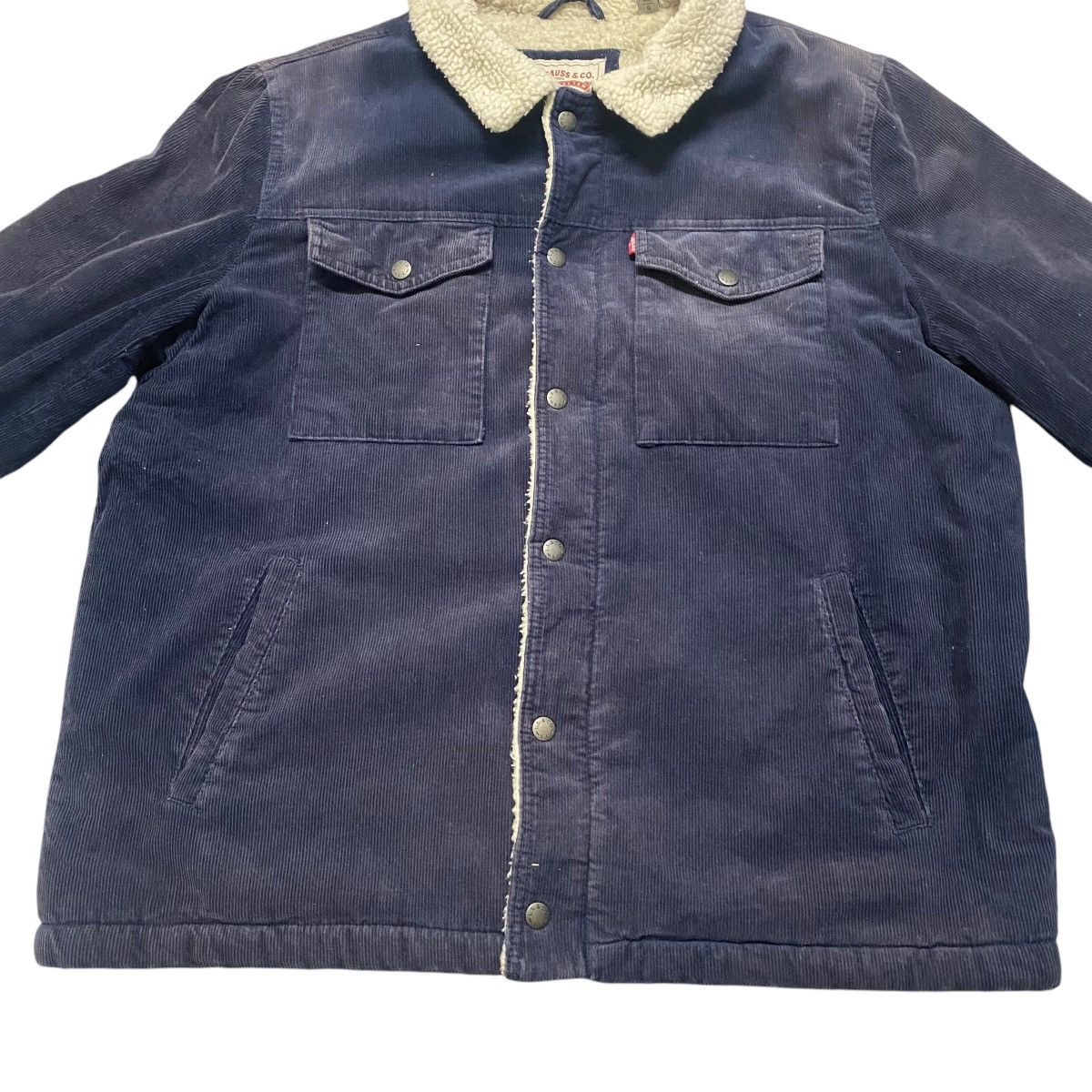 Levi's Levis Corduroy Sherpa Jacket Distressed Size US L / EU 52-54 / 3 - 8 Thumbnail