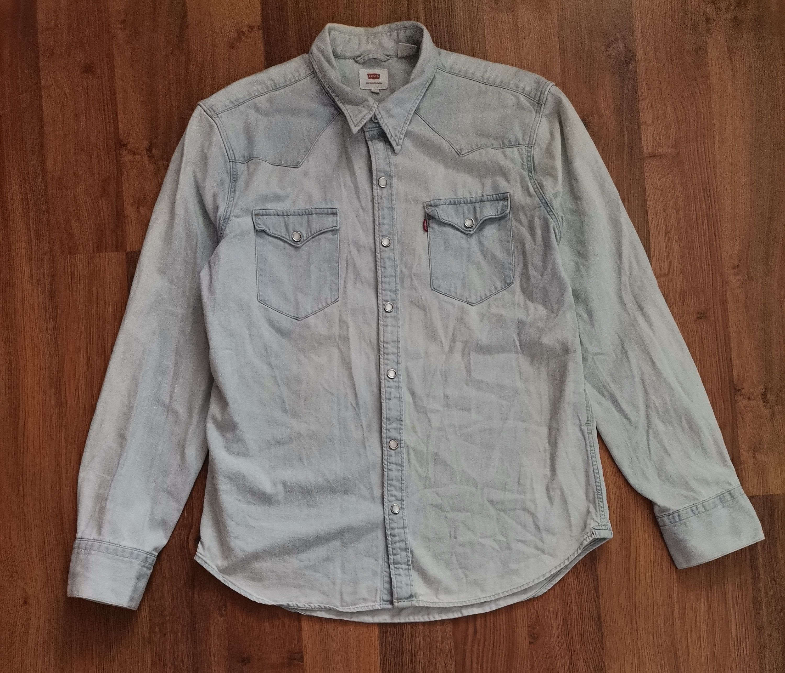 Levi's Levi's Denim Shirt Size US L / EU 52-54 / 3 - 1 Thumbnail