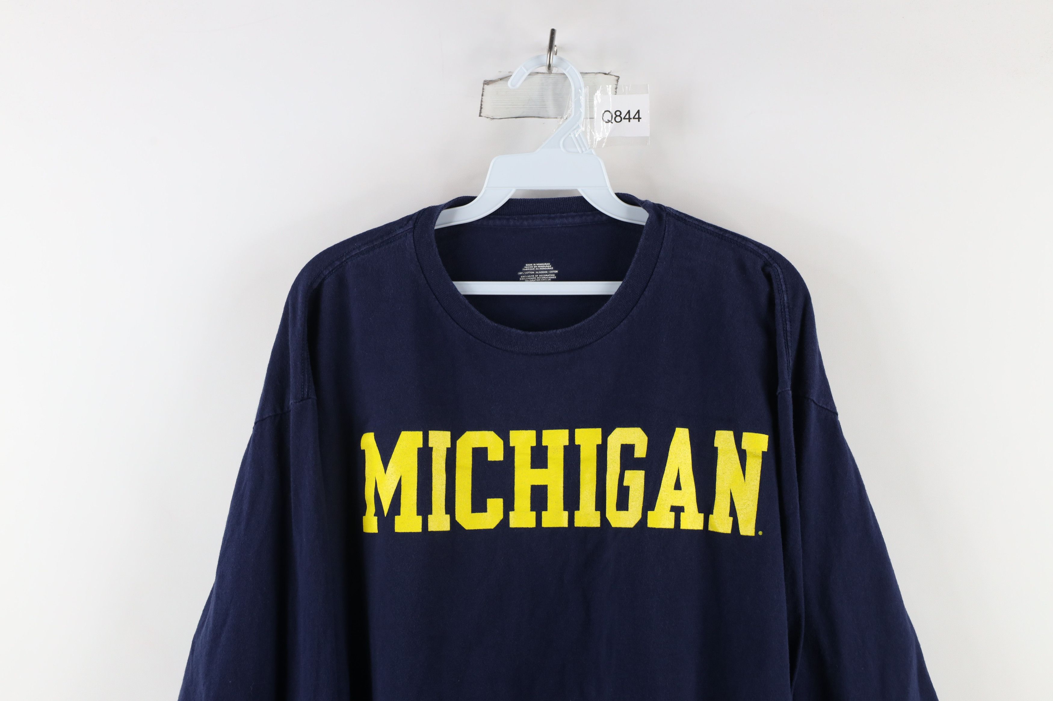 Vintage Vintage Spell Out University of Michigan Long Sleeve T-Shirt Size US XL / EU 56 / 4 - 2 Thumbnail