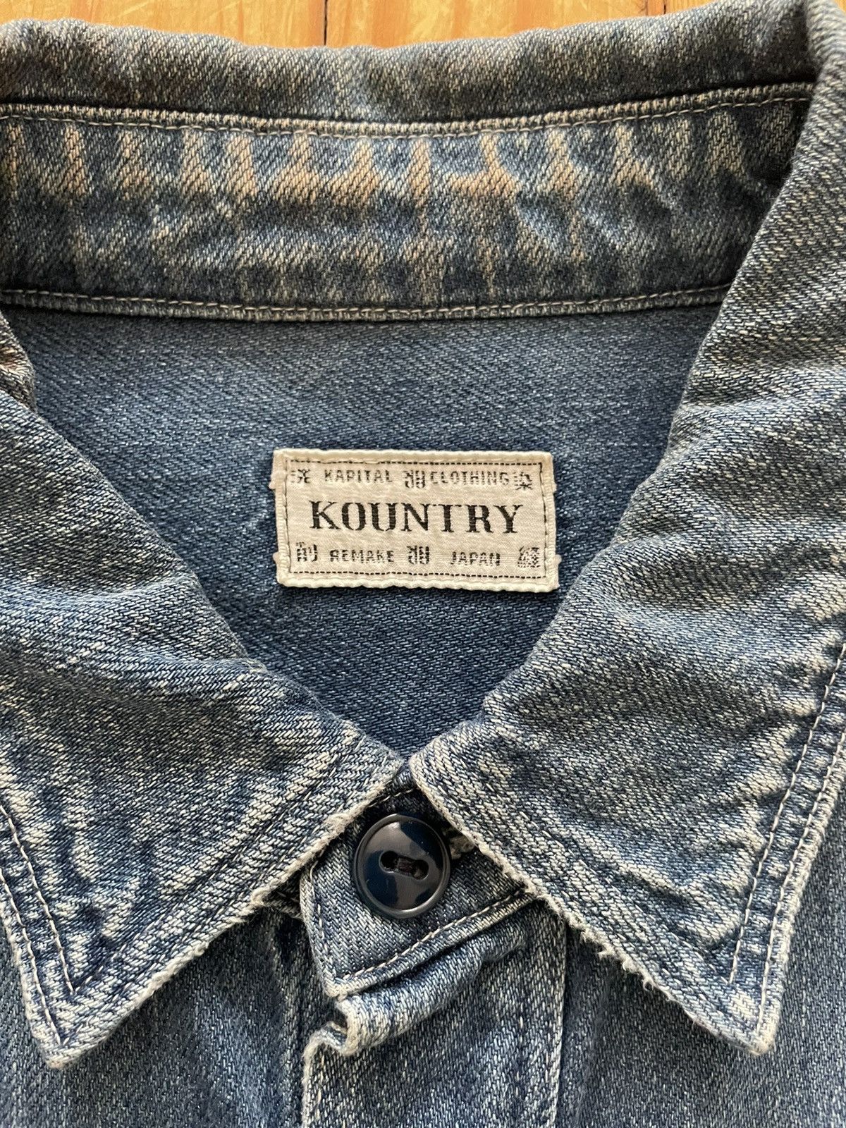 Kapital × Kapital Kountry Kapital Kountry Bones Skelton Denim Button Shirt Light Wash Size US M / EU 48-50 / 2 - 3 Thumbnail
