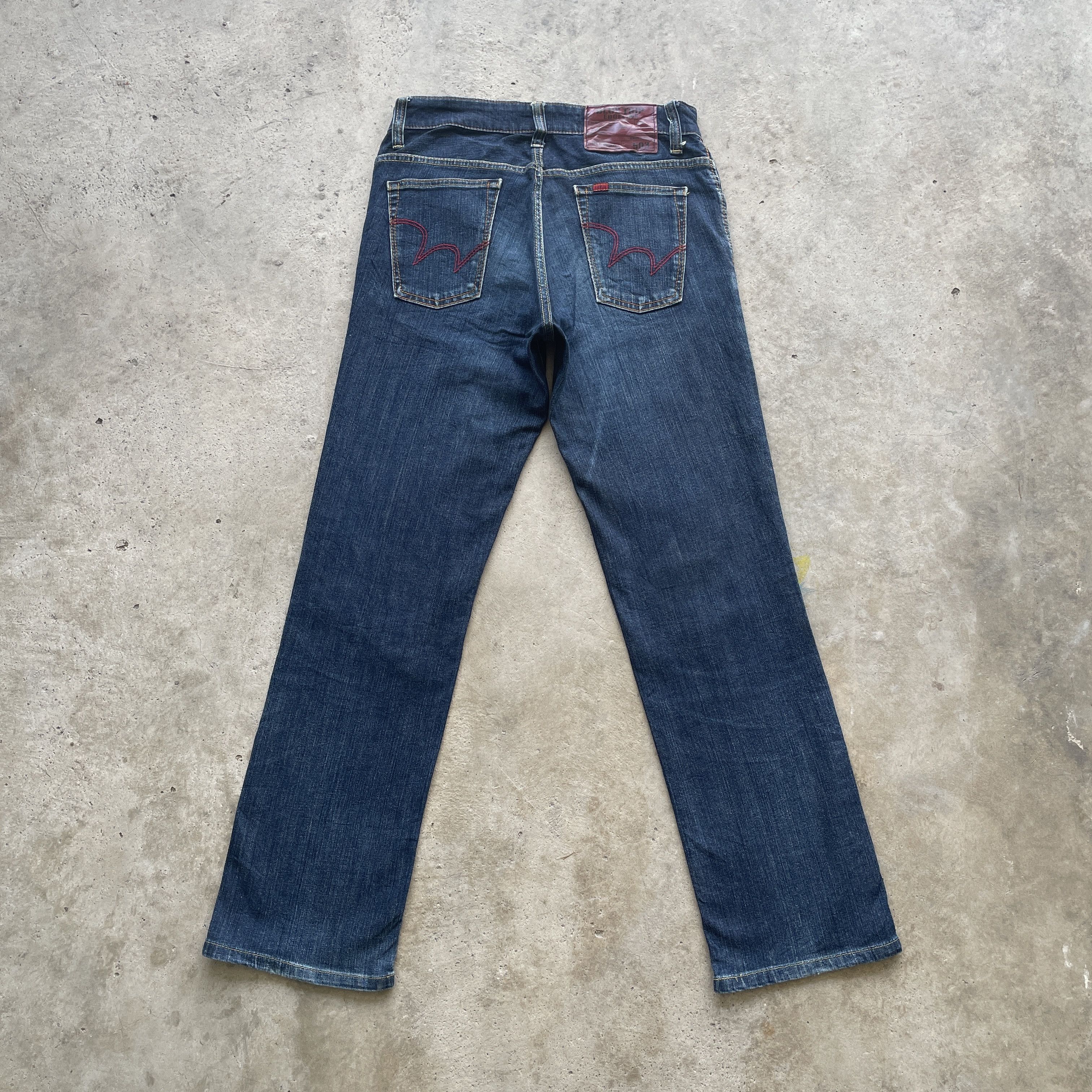 Edwin × Jean VINTAGE EDWIN 503 REGULAR JEANS DISTRESSED FADED DENIM PANTS Size US 30 / EU 46 - 11 Thumbnail