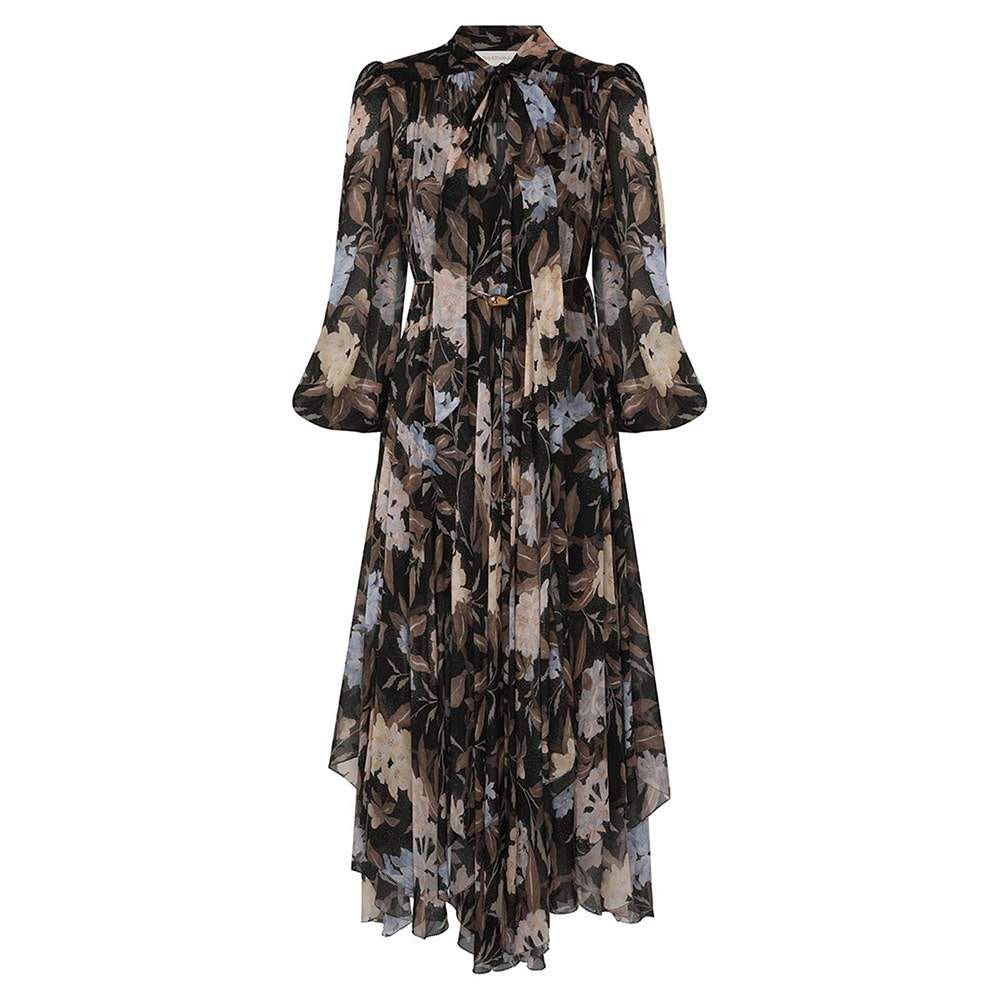 oc11z0825 Eden Handkerchief Dress in Multicolor