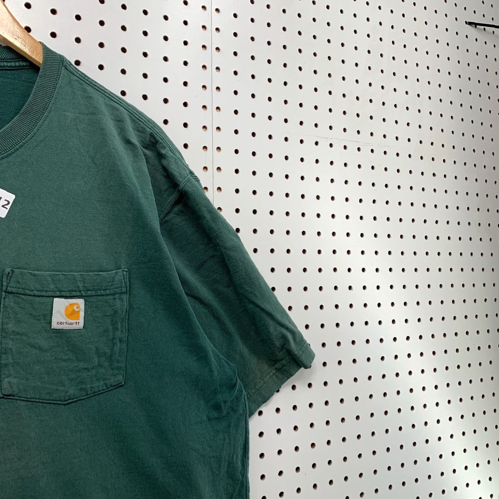 Carhartt VINTAGE Carhartt Pocket Shirt Mens XLT Tall Green Sun Faded Workwear 27X32.5 Size US XL / EU 56 / 4 - 7 Thumbnail