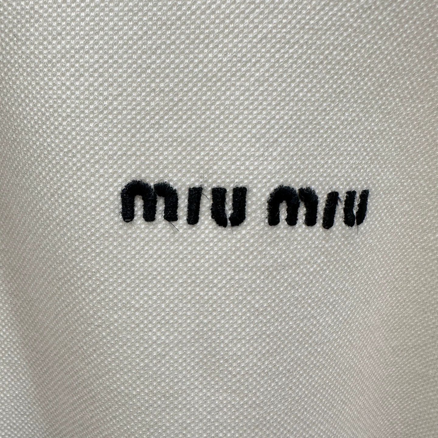 Miu Miu Miu Miu mar18 logo short-sleeve Polo Shirt XS Size XS / US 0-2 / IT 36-38 - 6 Thumbnail