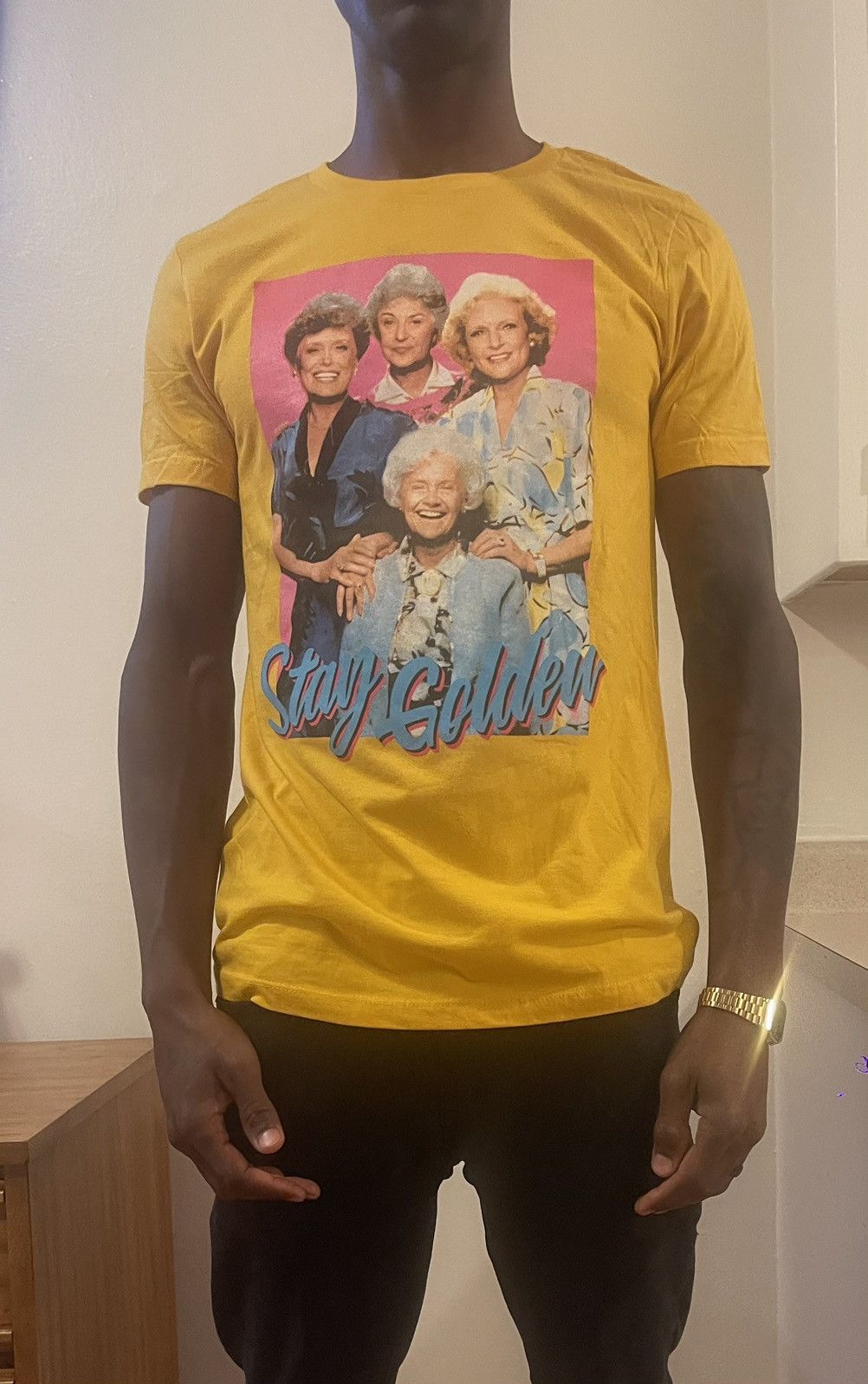 Vintage Vintage “Golden Girls” Stay Golden Graphic T-Shirt – Medium Size US M / EU 48-50 / 2 - 1 Thumbnail