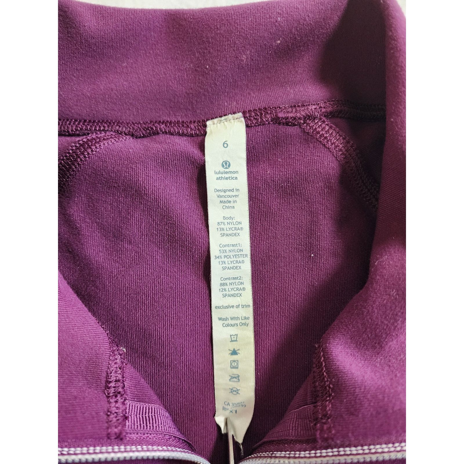 Lululemon Lululemon Nice Asana Jacket Plum Purple Size 6 Pow Stripe Size M / US 6-8 / IT 42-44 - 3 Thumbnail