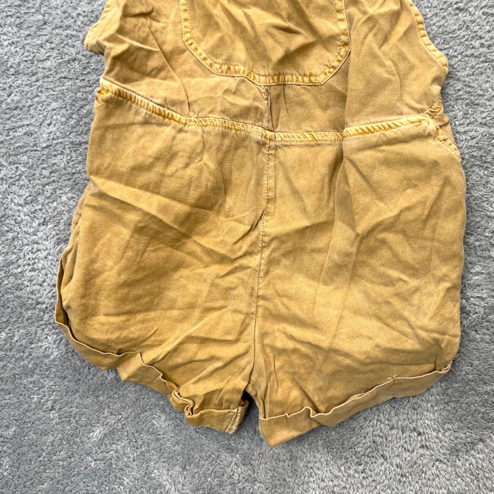 Billabong Billabong Romper Overalls Womens Small Orange Cotton Strappy Shorts Surf Boho Size 28" / US 6 / IT 42 - 2 Thumbnail