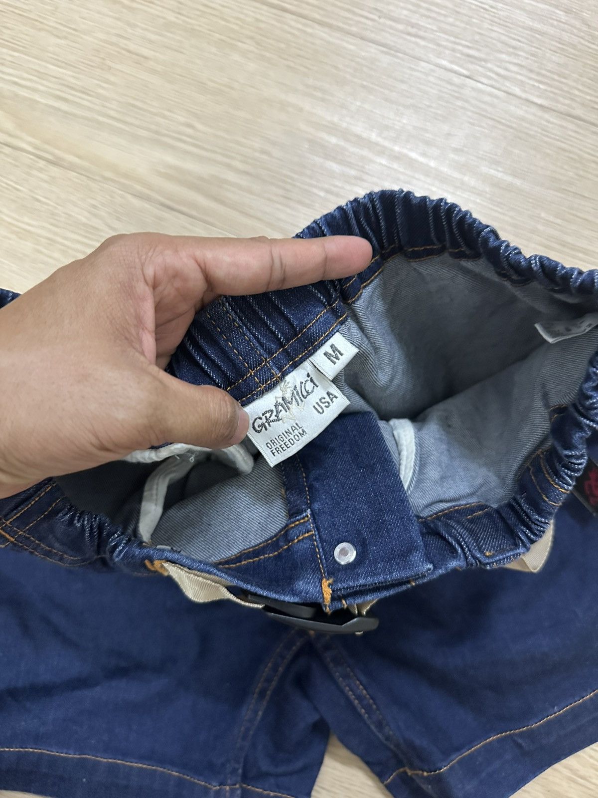 Beauty Beast × Gramicci Very Rare And Beautiful Gramicci Denim Hot Pants Size 30" / US 8 / IT 44 - 6 Thumbnail