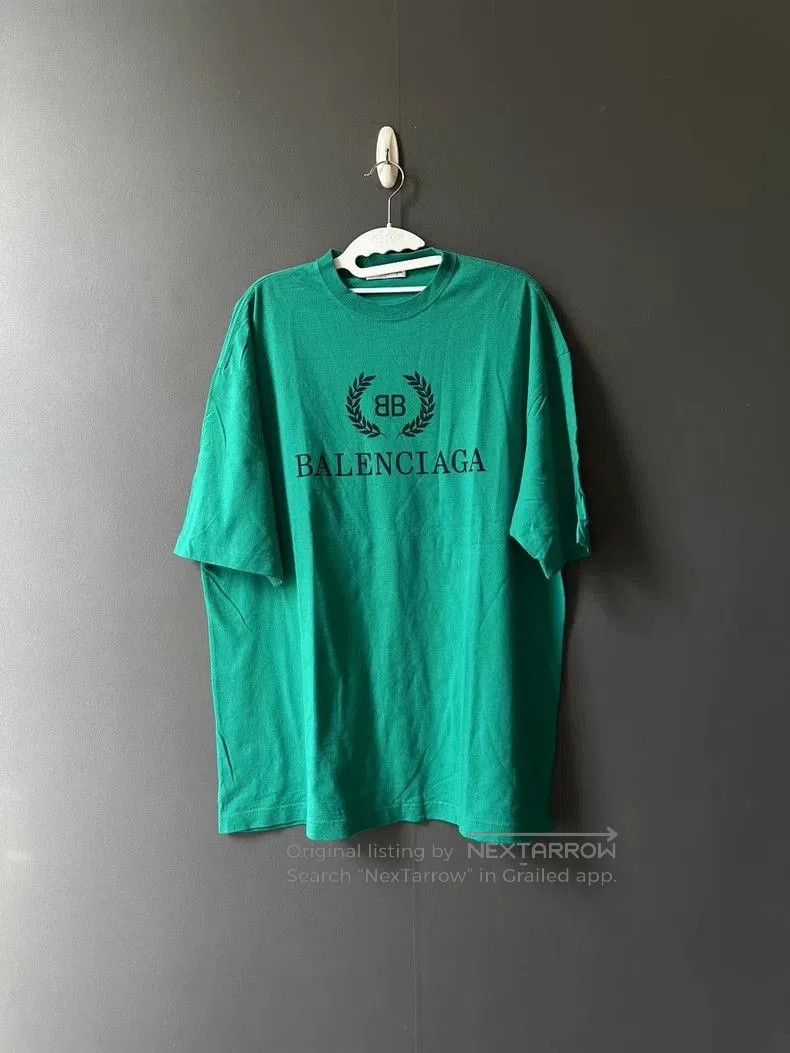 Balenciaga Balenciaga Green Wheat Ear Short Sleeve. Size US S / EU 44-46 / 1 - 1 Thumbnail