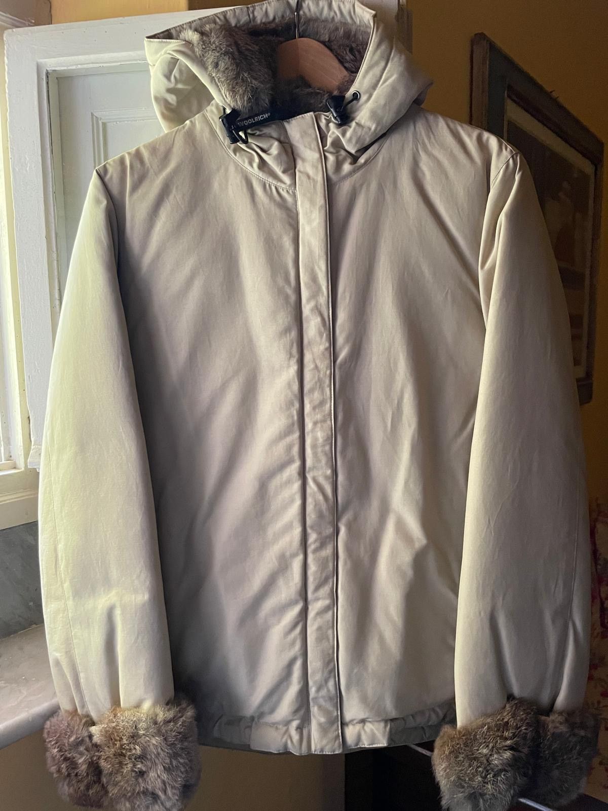 Woolrich Woolen Mills Beige Puffer Jacket Size M / US 6-8 / IT 42-44 - 1 Thumbnail