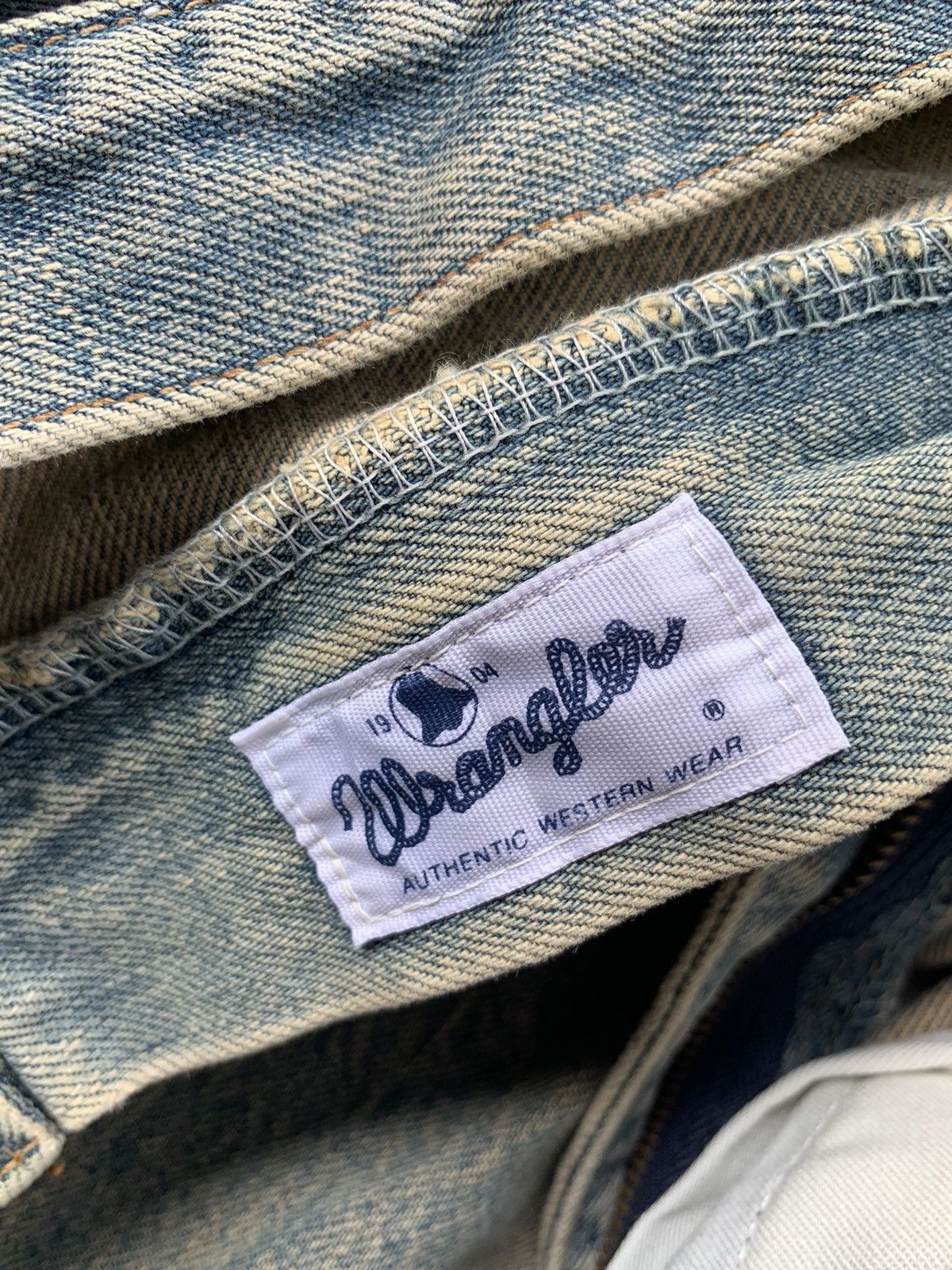 Japanese Brand Vintage Wranger Baggy Faded Selvedge Distressed Denim Size US 33 - 13 Thumbnail