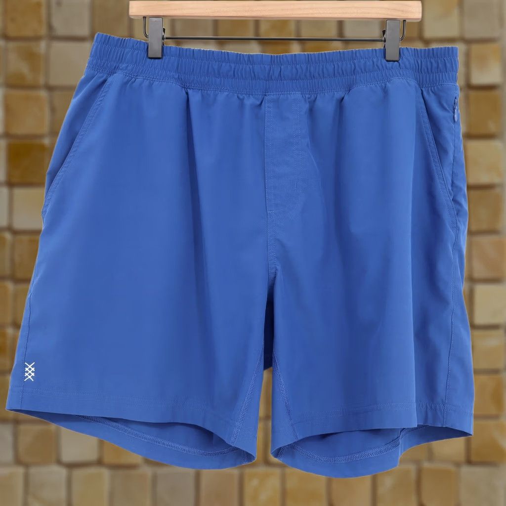 Rhone Rhone Men's Athletic Shorts Navy Blue XL Nylon Elastane Pockets Drawstring 7" Inseam Athletic Activewear Casual Travel Size US 36 / EU 52 - 1 Thumbnail