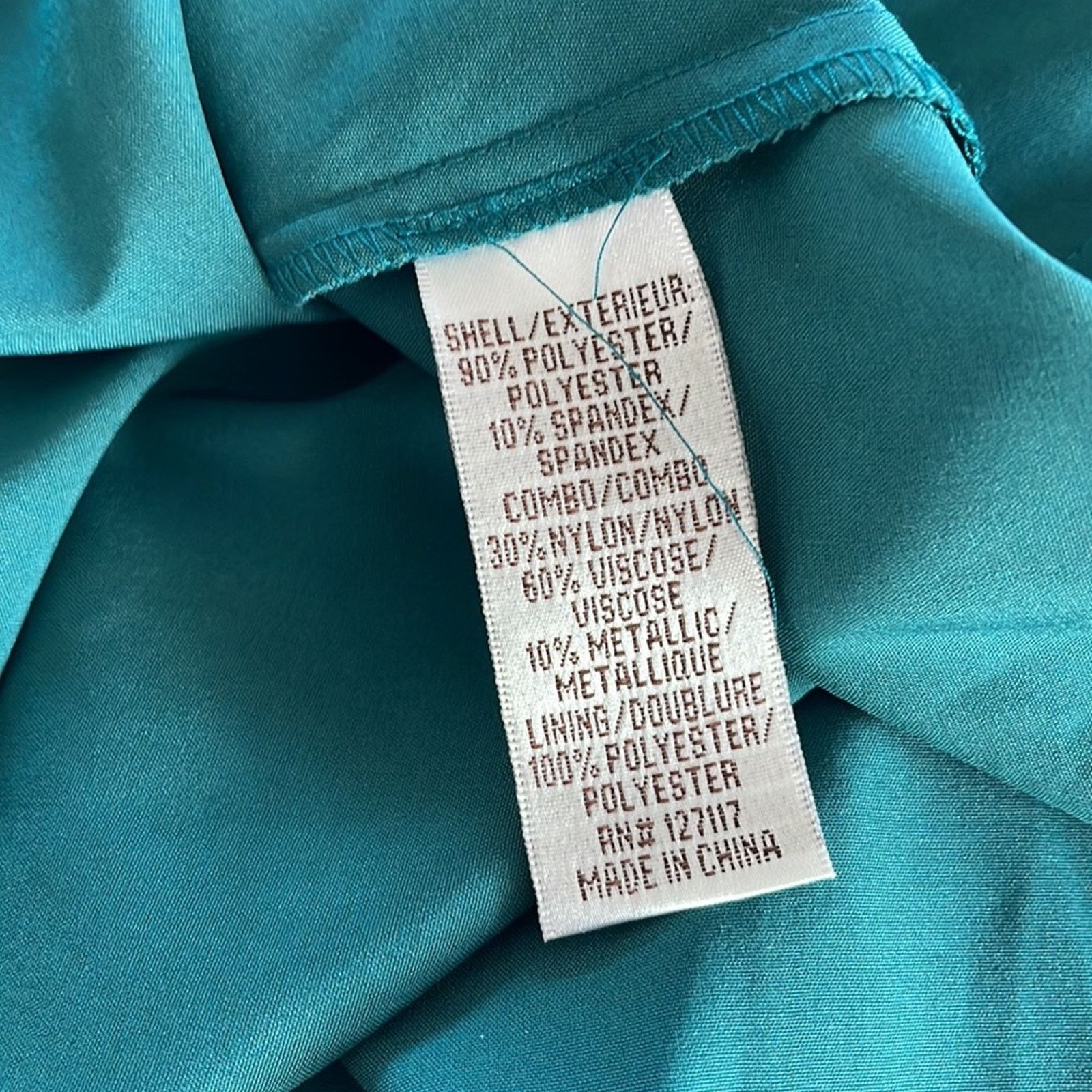 Badgley Mischka Badgley Mischka Collection Aqua Gown Maxi Dress Formal 10 Size L / US 10 / IT 46 - 6 Thumbnail