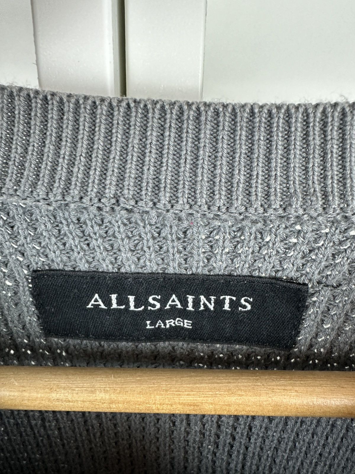 Allsaints AllSaints waffle slim crewneck sweatshirt Size US L / EU 52-54 / 3 - 3 Thumbnail