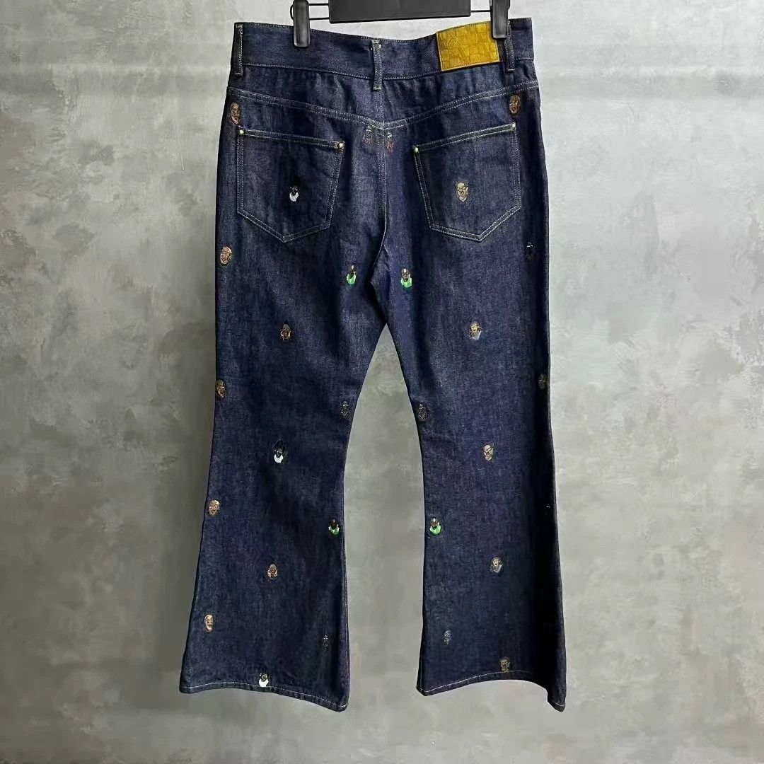 Louis Vuitton Louis Vuitton Blue Logo Flared Jeans Size US 32 / EU 48 - 6 Thumbnail