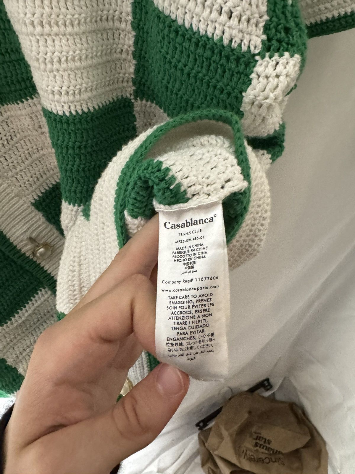 Casablanca Casa Blanca hand crocheted polo Size US M / EU 48-50 / 2 - 6 Thumbnail