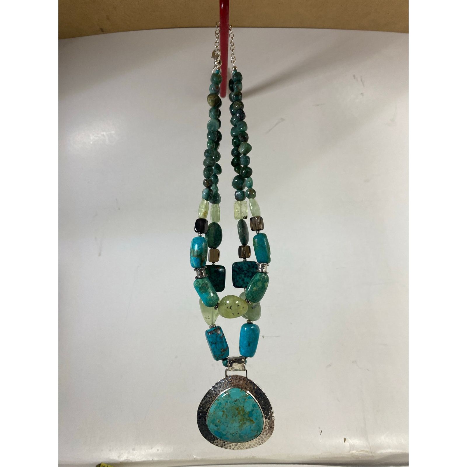 Other Barse Sterling Large Turquoise Pendant Beaded Necklace- 18" Size ONE SIZE - 1 Thumbnail