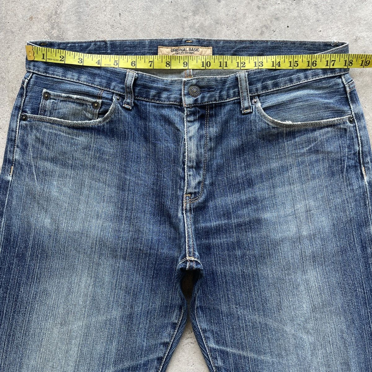 Japanese Brand Vintage Japanese Faded Jeans Denim Pants Distressed W36 Size US 36 / EU 52 - 5 Thumbnail