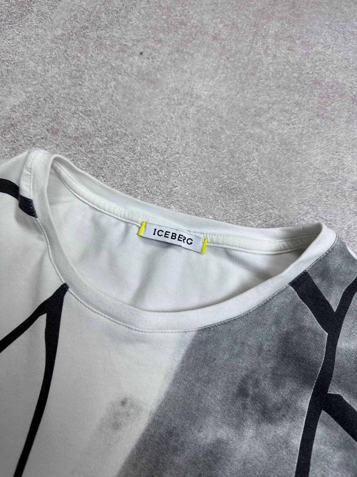 Iceberg Iceberg All Over Print White T-shirt L Size US L / EU 52-54 / 3 - 3 Thumbnail