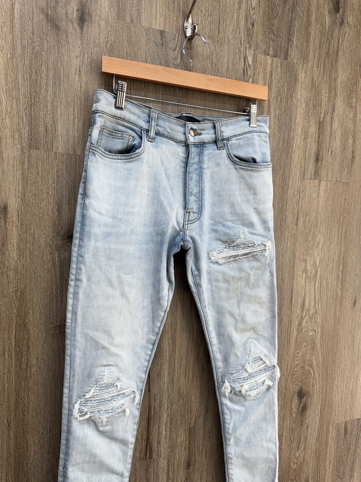 Amiri Amiri Blue Bandana Jeans Size US 30 / EU 46 - 3 Thumbnail
