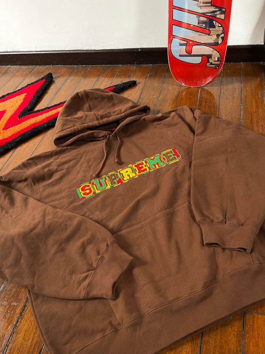 image of Supreme Hoodie in Brown, Men's (Size XL)